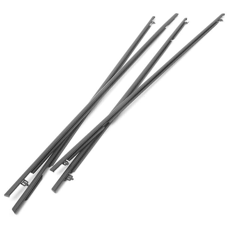 4Pcs Car Window Moulding Trim Weatherstrip Seal for Honda Civic Sedan 06-11