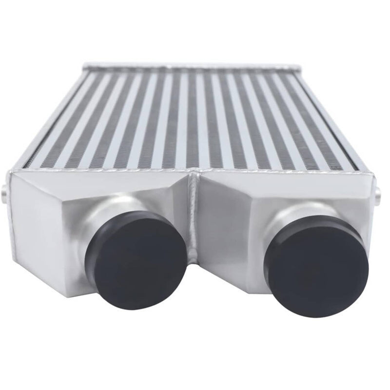 2.5" Aluminum Intercooler Front Mount Same Side Inlet Outlet Universal