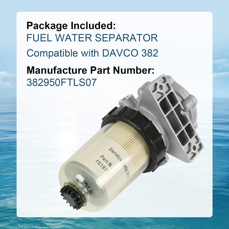 382 DVC Fuel Water Separator 382950FTLS07 for DAVCO DVC382950FTLS07