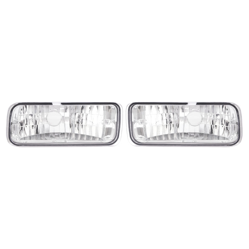 Clear Lens Front Bumper Turn Signal Light Assembly for Chevy Camaro 1985-1992 2X