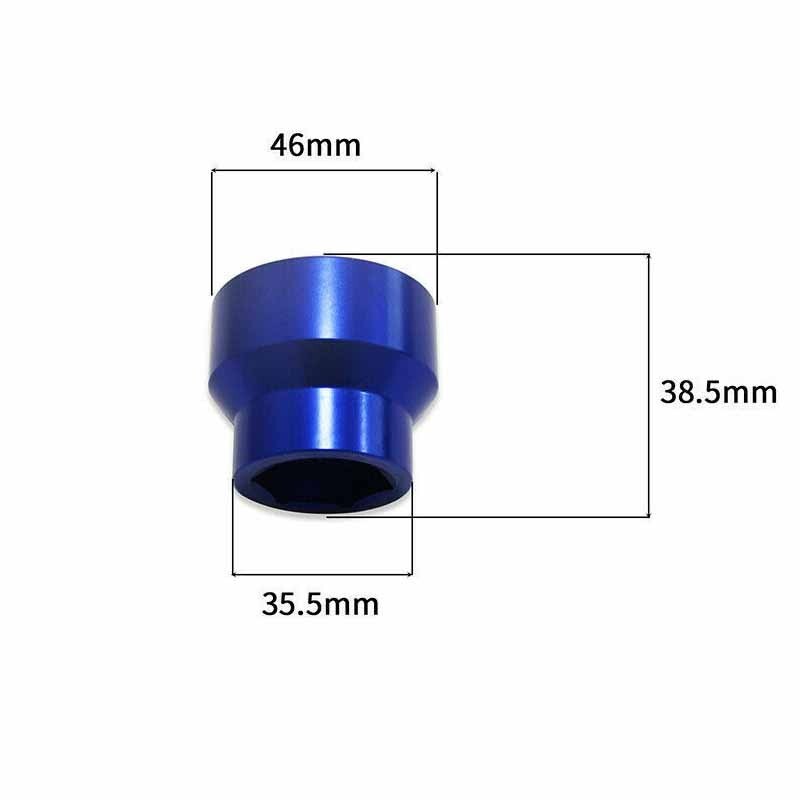 Oil Filter Socket 24mm 36mm for 6.0L 6.4L Ford Powerstroke Diesel 03-10 Blue