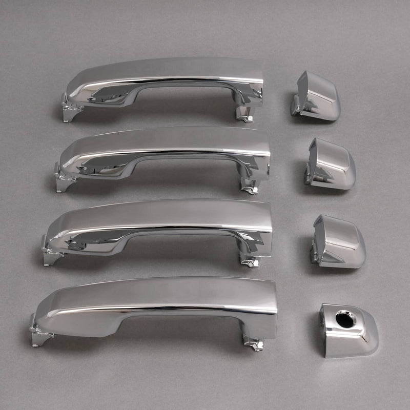 DURAFORCE Outside Door Handle for Toyota 4Runner 2009-2018 2010 Front Rear LH RH Chrome