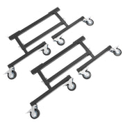 DURAFORCE Adjustable Chassis Stand for Sprint Midget Car 16-20in Locking Casters 2 Pieces