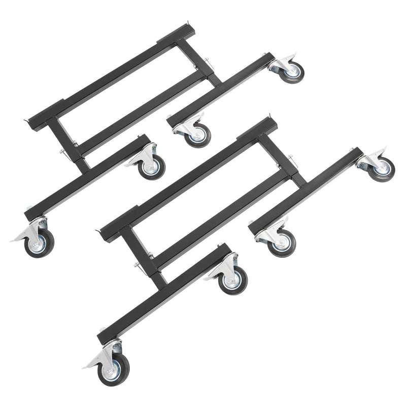 DURAFORCE Adjustable Chassis Stand for Sprint Midget Car 16-20in Locking Casters 2 Pieces