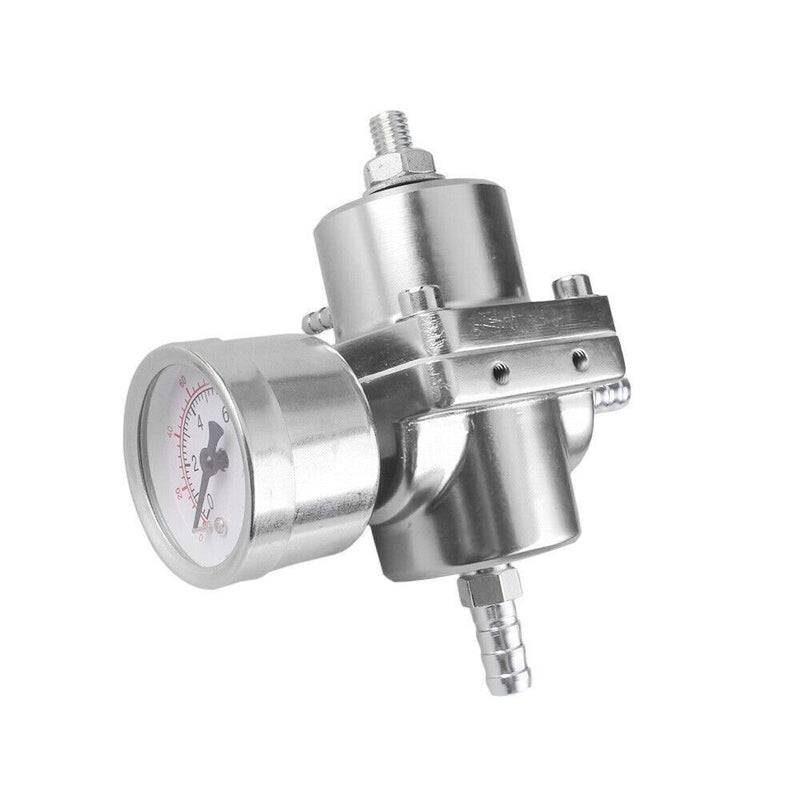 Adjustable Fuel Pressure Regulator Kit with 0-140 Psi Gage Hose Universal