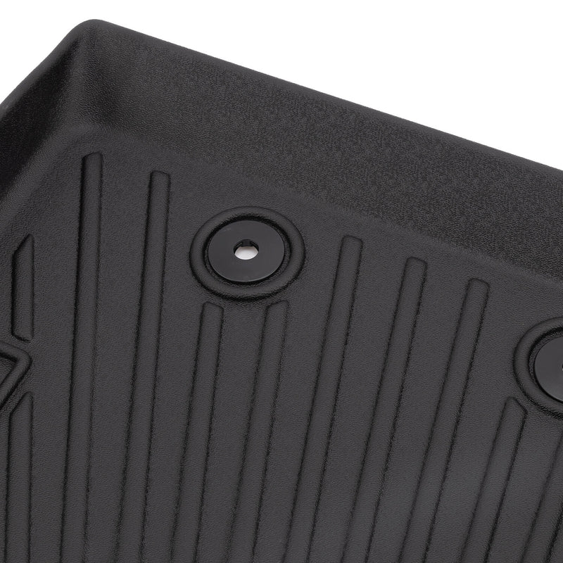 Floor Mats Front Rear for Jeep Compass 2017-2025 Waterproof TPE Rubber Black