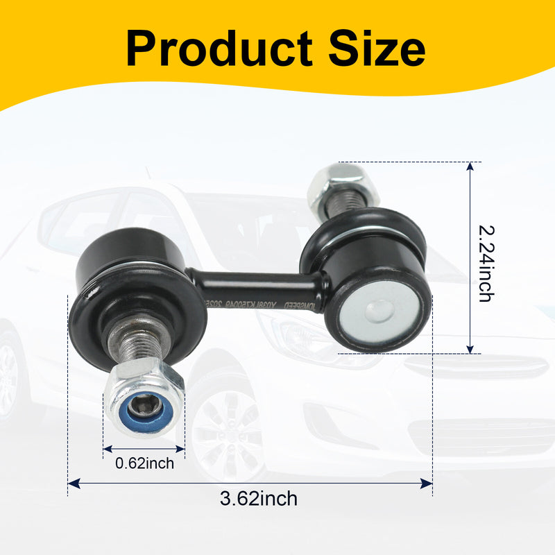 Front Sway Bar End Links Set for 2002-2016 Subaru Impreza Sedan 2 Pieces