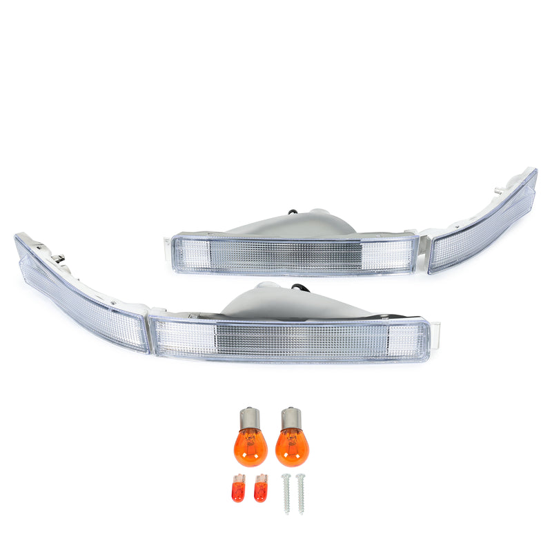 Front Bumper Signal Light Clear Lens Left Right for Lexus LS400 1990-1994