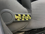 DURAFORCE Pull to Eject Decal Sticker Set for Jeep Wrangler JK JKU Sahara Rubicon SE