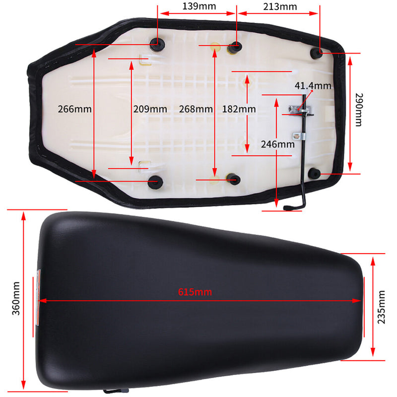 77100-HN0-A00ZB Complete Seat Black for Honda TRX450 S ES FE FM Foreman 450