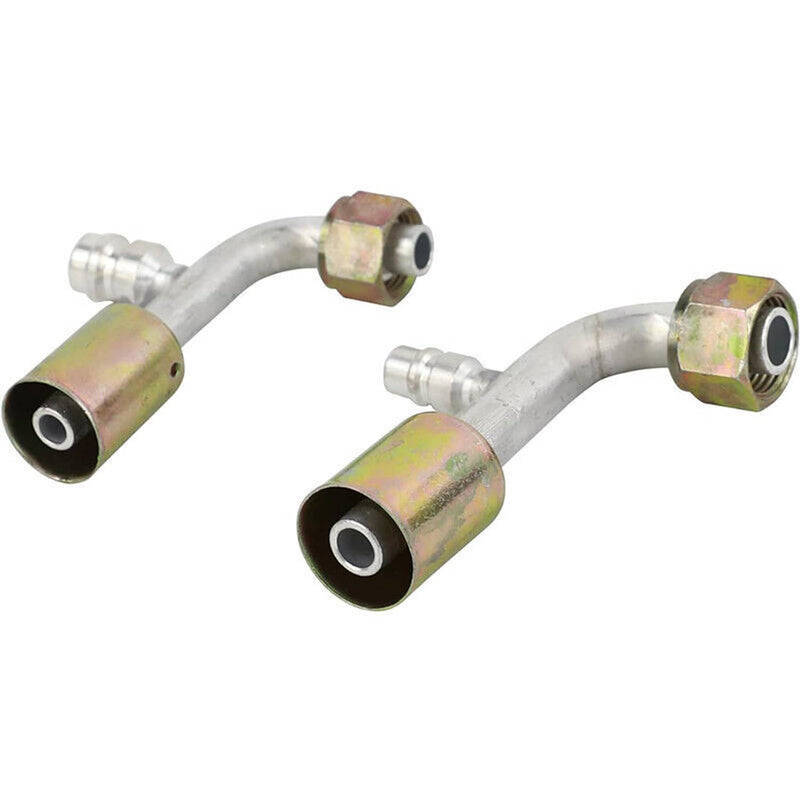 AC Fitting Set #8 #10 Female Oring Beadlock 90 Degree R134a Pressure Valve