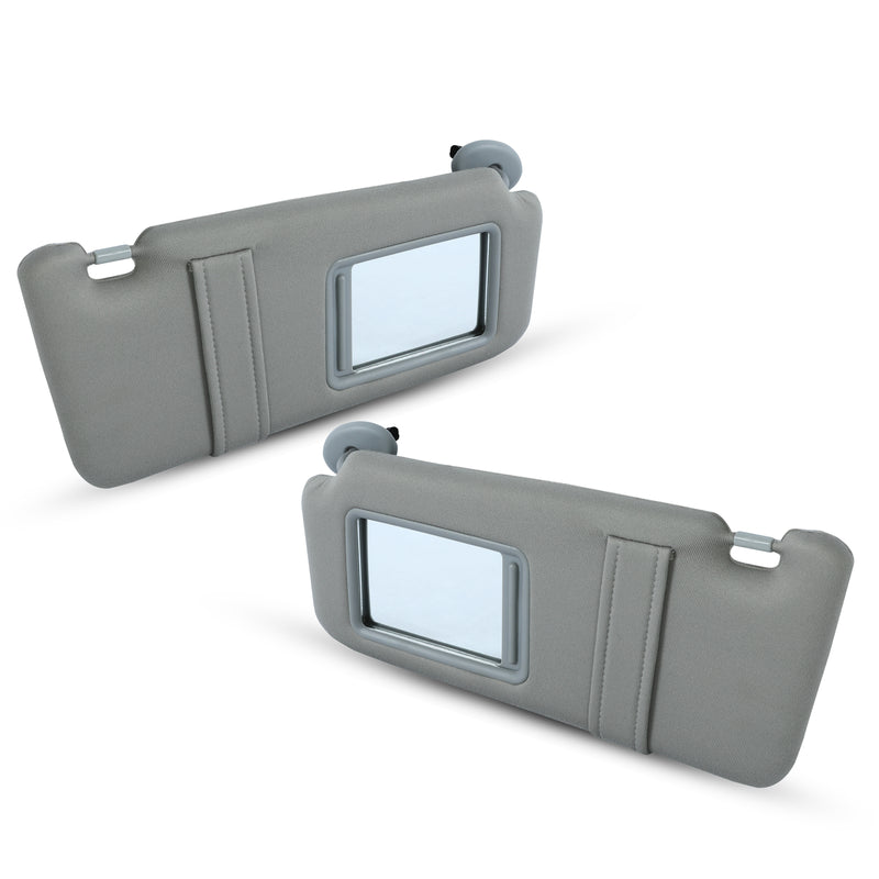Sun Visor Left & Right Side With Sunroof Gray for Toyota Camry 2007-2011 Pair