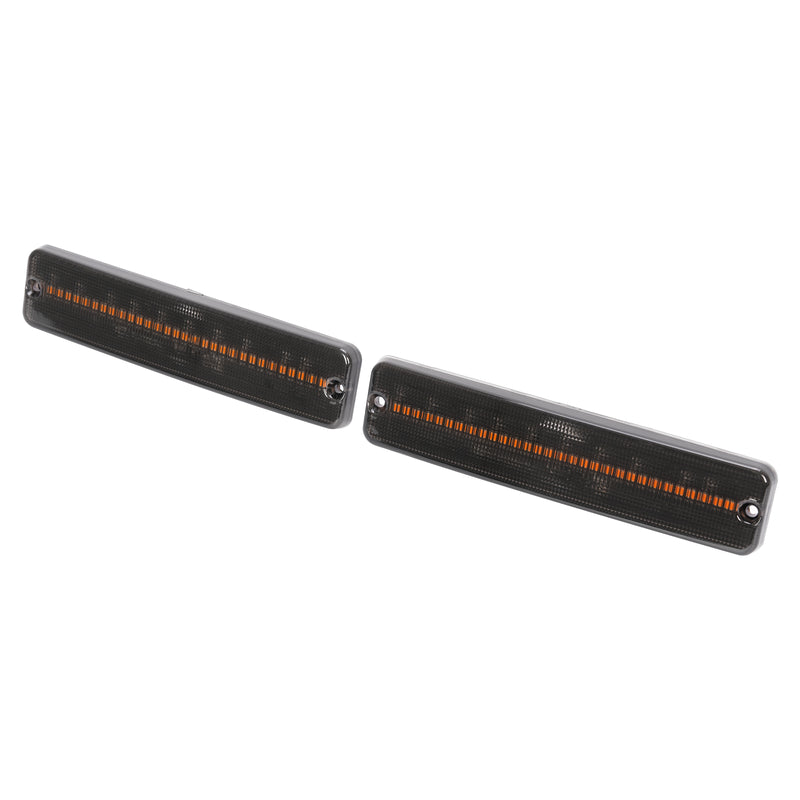 Front Side Marker Lights Turn Signal for Jeep Wrangler YJ 1987-1995 Smoked Amber