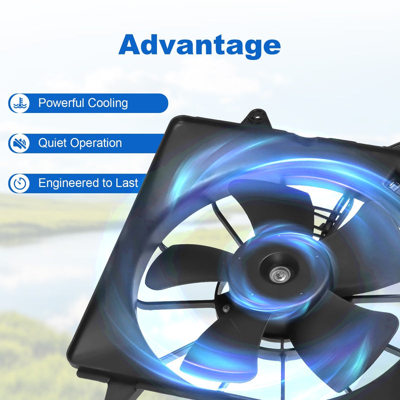 620-253 Radiator Cooling Fan Assembly Driver Side for Honda Civic 1.8L 2006-2011