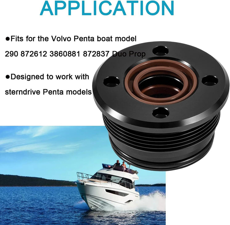 Trim Tilt Cylinder End Cap Rebuild Kit for Volvo Penta 290 DP SP 2Pcs