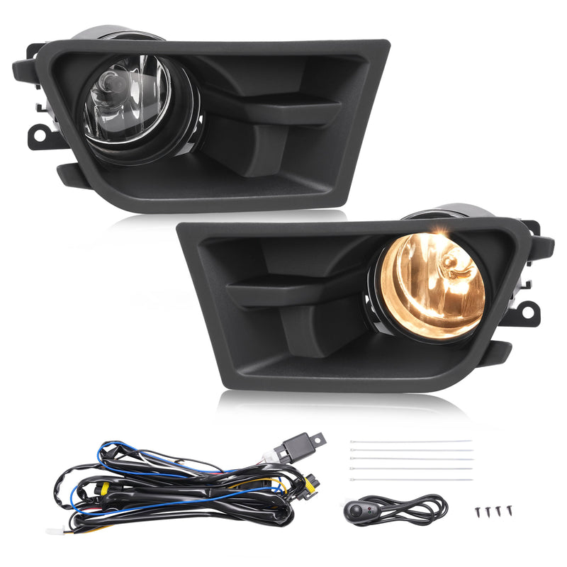 Front Bumper Fog Lights Driving Lamps And Bezels for Ford Mustang 2010-2012 Left