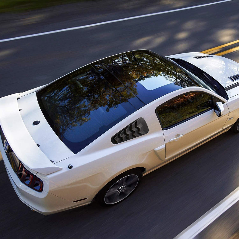 2Pcs Set Quarter Side Window Louvers Sun Shade Cover for Ford Mustang 2005-2014