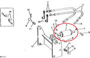 DURAFORCE 3 Point Hitch Hydraulic Lift Cylinder Ram for John Deere Lawn Mower Tractor