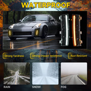 DURAFORCE LED Turn Signal Side Marker Lamps DRL for Nissan 350Z 2006-2009 2PCS