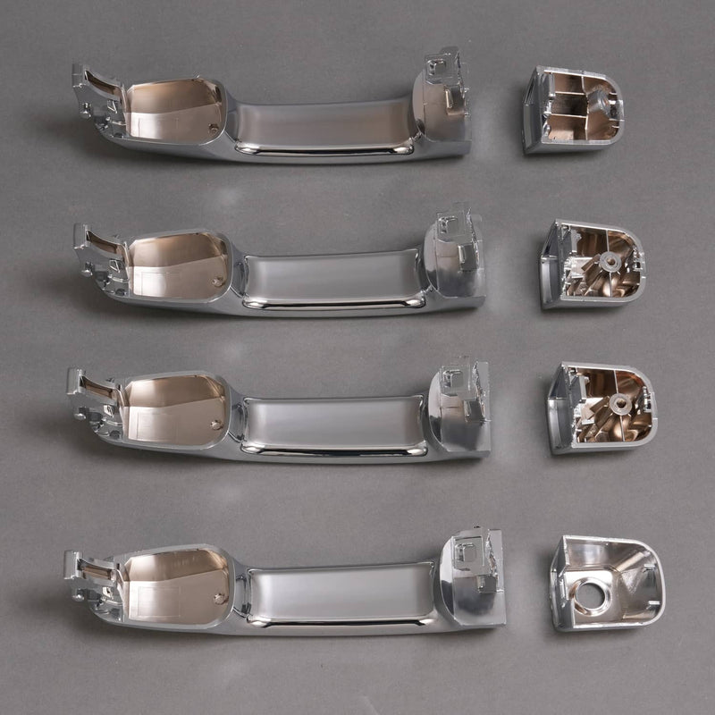 DURAFORCE Outside Door Handle for Toyota 4Runner 2009-2018 2010 Front Rear LH RH Chrome
