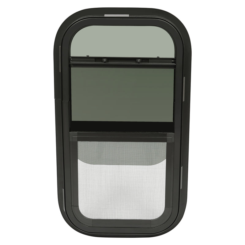 Tinted RV Glass Window 12"x22" w Mounting Hardware for Cargo Trailer RV