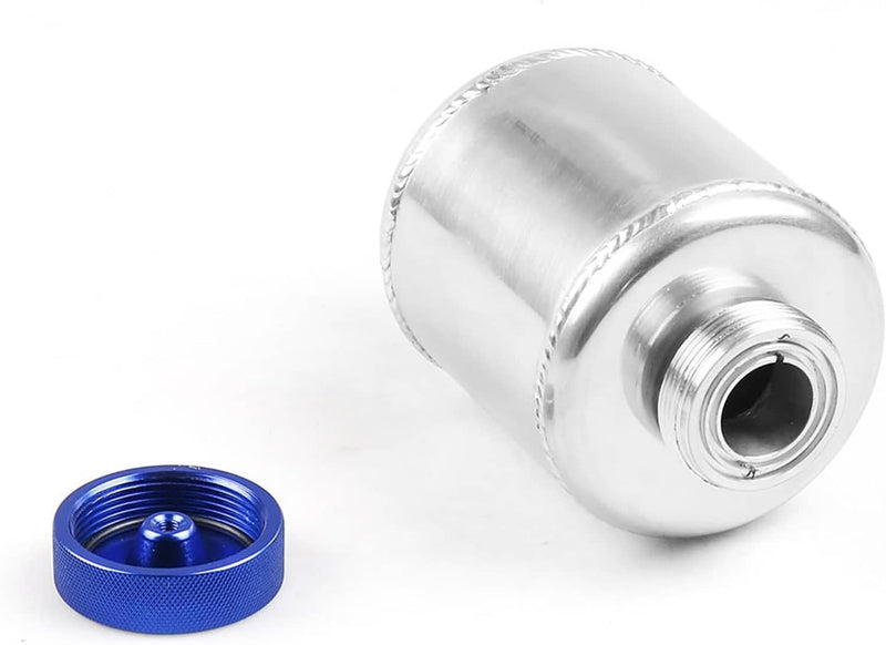Aluminum Racing Power Steering Fluid Reservoir Tank w/ Clamps Universal