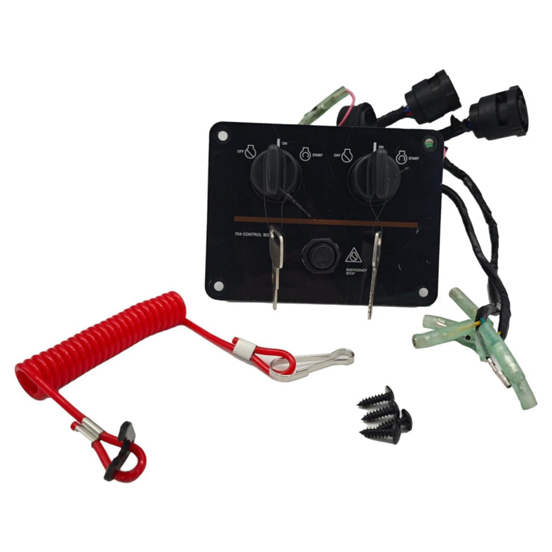 6K1-82570-08 Top Twin Dual Key Switch Assembly Panel for Yamaha 6K1-82570-13-00