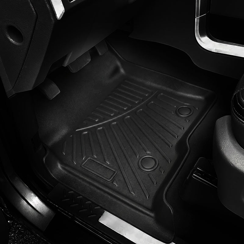 Floor Mats Set for Ford F-150 SuperCrew Crew Cab 2010-2014 Bucket Seat