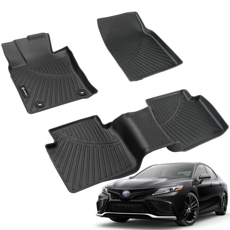 TPE Floor Mats Set for Toyota Camry 2018-2024 All Weather Waterproof Liners