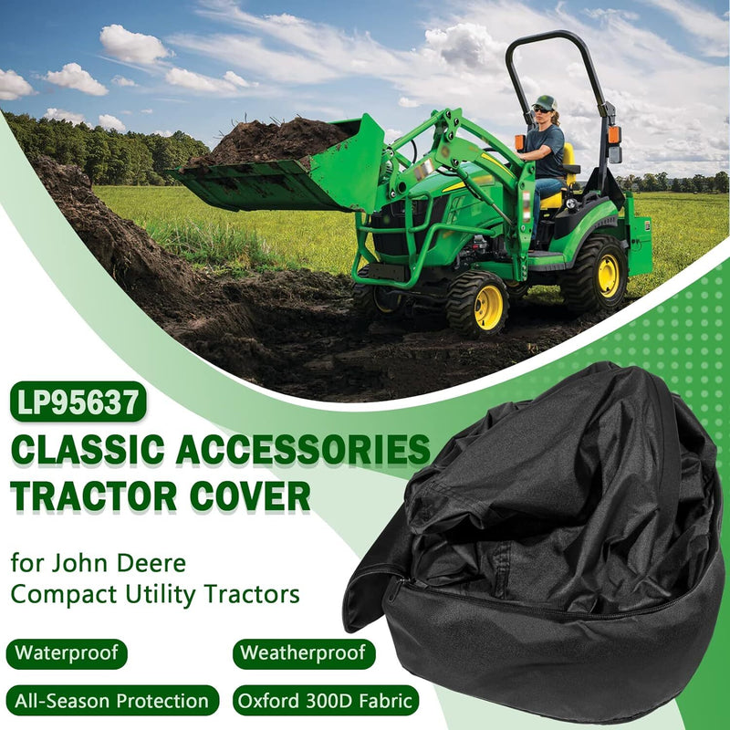 LP95637 Tractor Cover for John Deere Compact Utility Tractor Classic