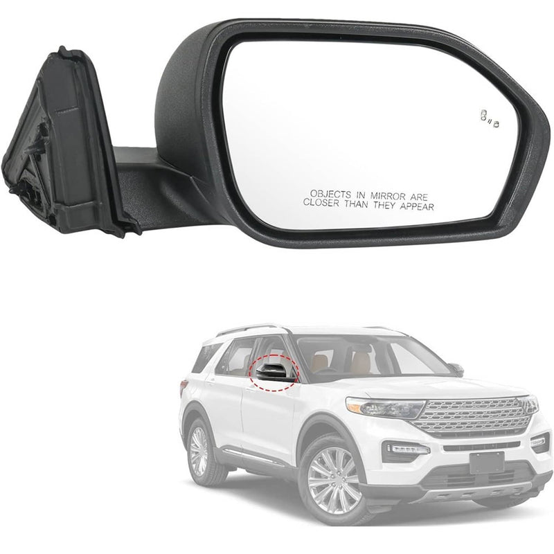 Right Side Mirror Manual Folding Power Heated for Ford Explorer 2020-2023