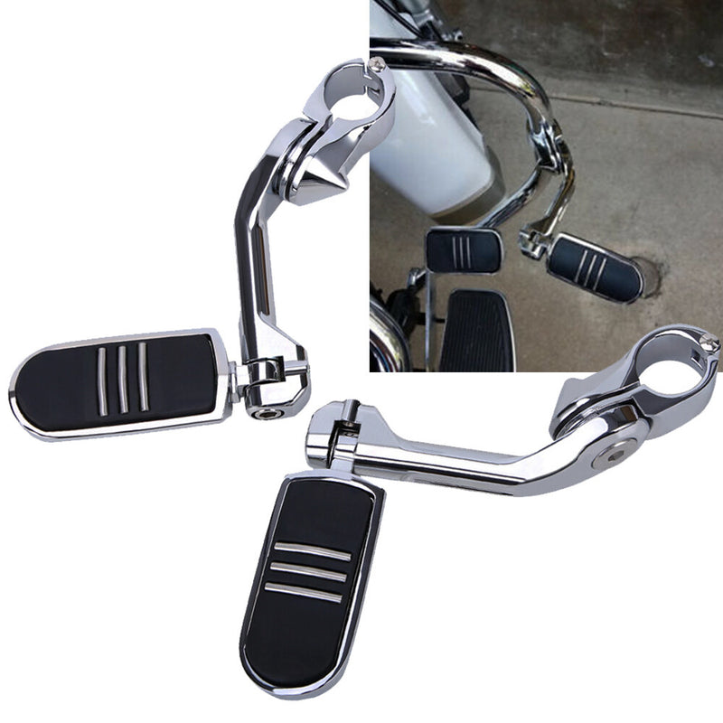 Motorcycle Highway Foot Pegs Pedal Rest 1-1/4" Crash Bar for Harley Sportster