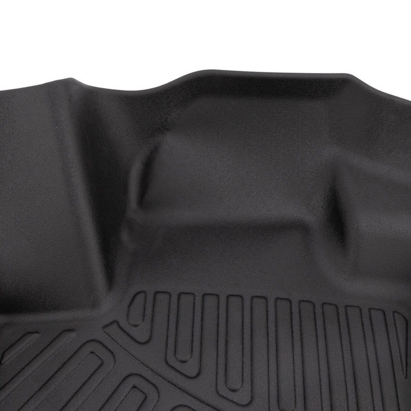 Floor Mats Front Rear for Jeep Compass 2017-2025 Waterproof TPE Rubber Black