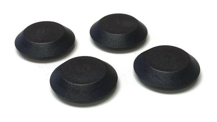 DURAFORCE Flush Mount Hole Plug 9/16in Black Plastic for Sheet Metal Auto Body Panel 4 Piece