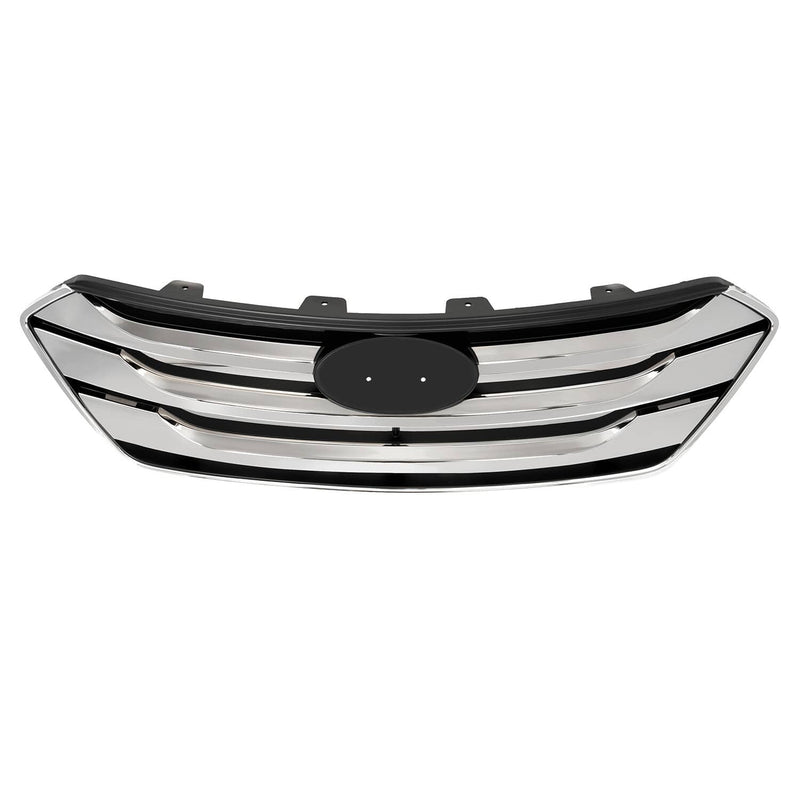 DURAFORCE Front Upper Lower Bumper Grille Set for Hyundai Santa Fe Sport 2013-2016