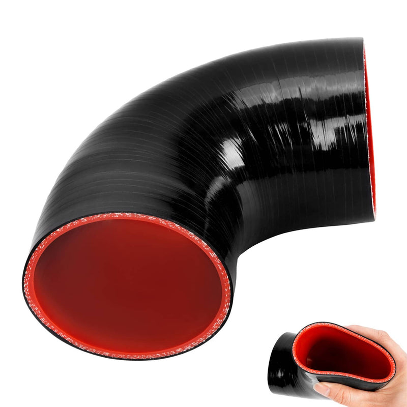 3" 90 Degree 76mm Elbow Silicone Hose Intake Intercooler Pipe Turbo Coupler