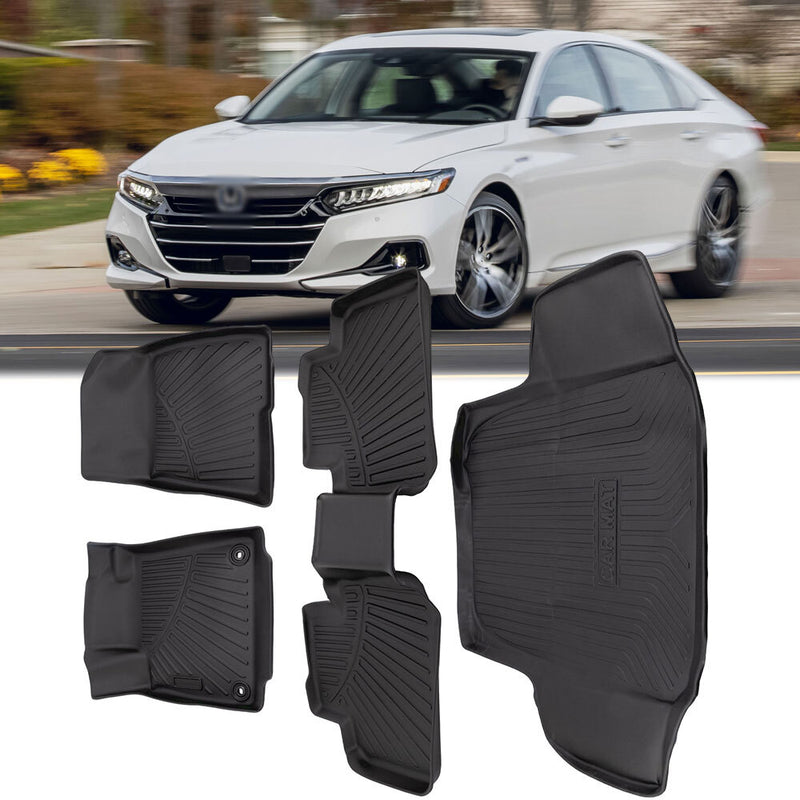 Floor Mats Cargo Liner for Honda Accord Sedan 2018-2022 Waterproof TPE