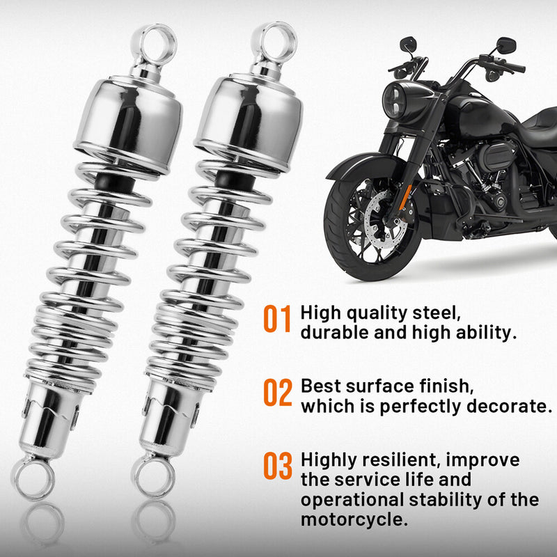 13" Chrome Rear Shock Absorber for Harley Sportster XL 883 1200 48 72 1988-2023