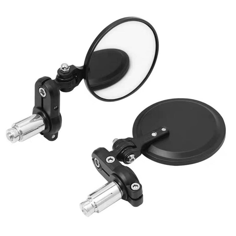 Motorcycle 7/8" Handle Bar End Mirrors Foldable for Yamaha YFZ350 Banshee 350