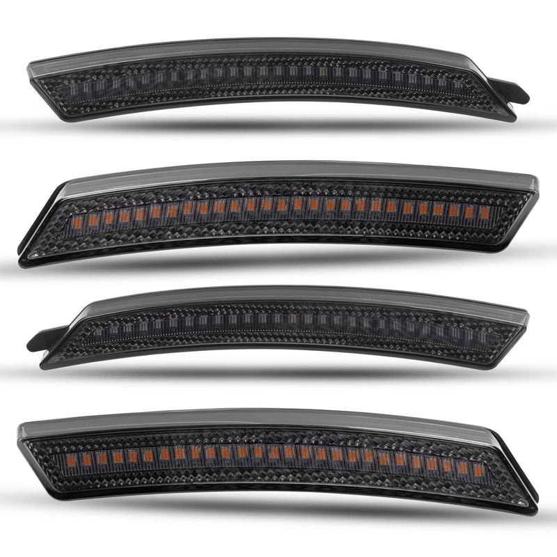 DURAFORCE Front Rear Full LED Fender Side Marker Lights for Mini Cooper R55 R56 R57 07-16