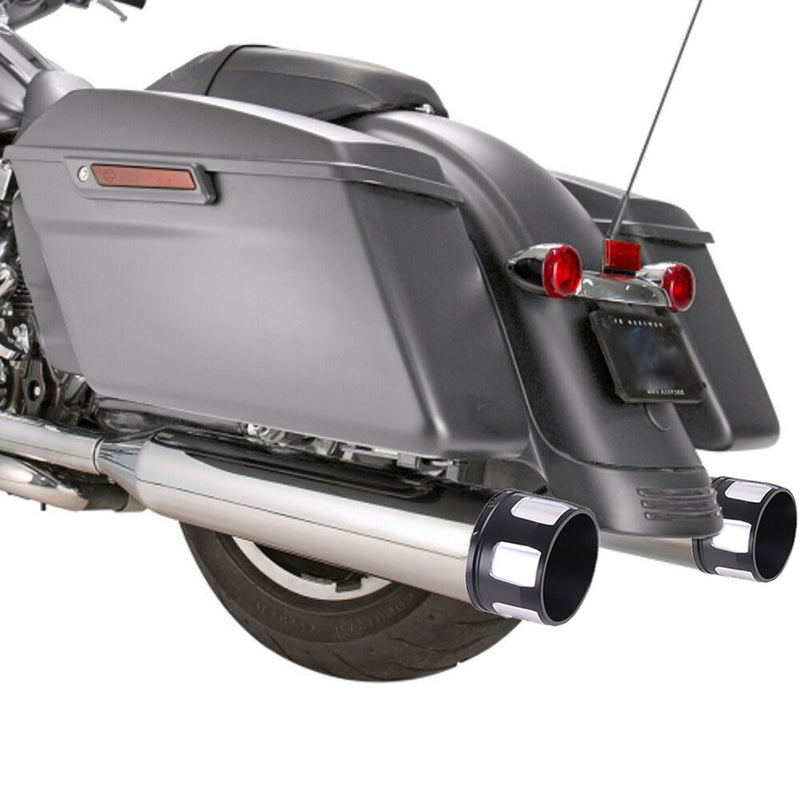 4" Megaphone Slip-On Exhaust Mufflers for Harley Electra Glide Road King