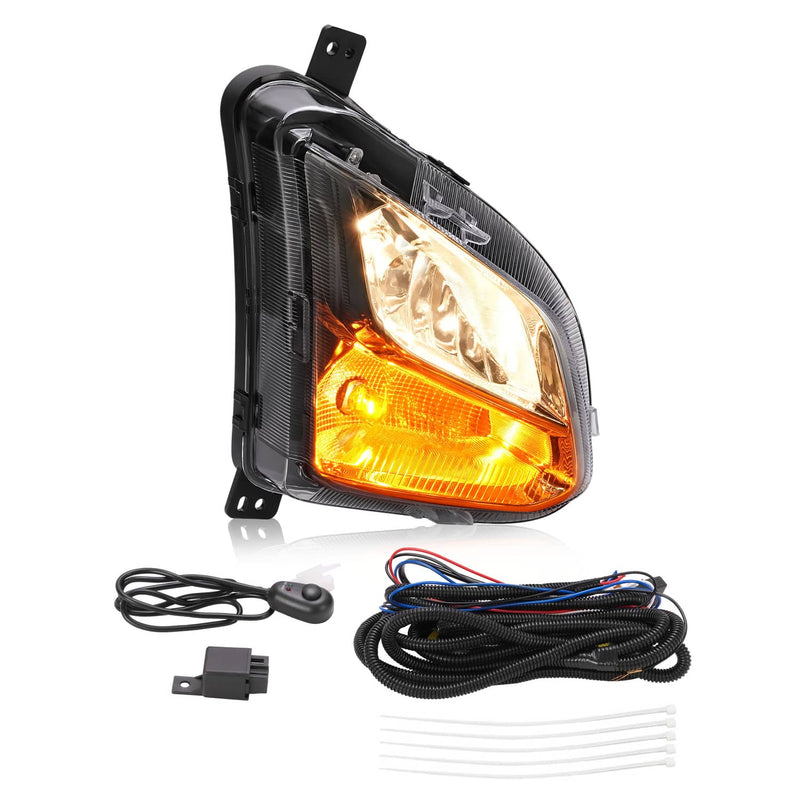 DURAFORCE Right Side Fog Light Turn Signal Lamp for Chevy Equinox 2018-2021 Bulbs