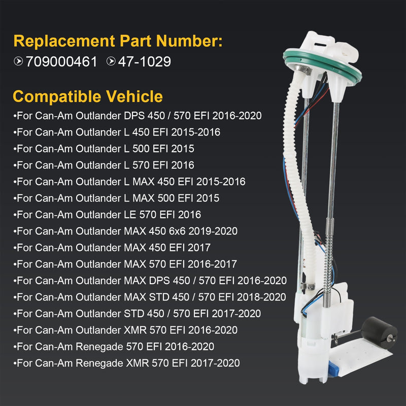 Fuel Pump Assembly 709000461 for Can-Am Outlander 450 500 570