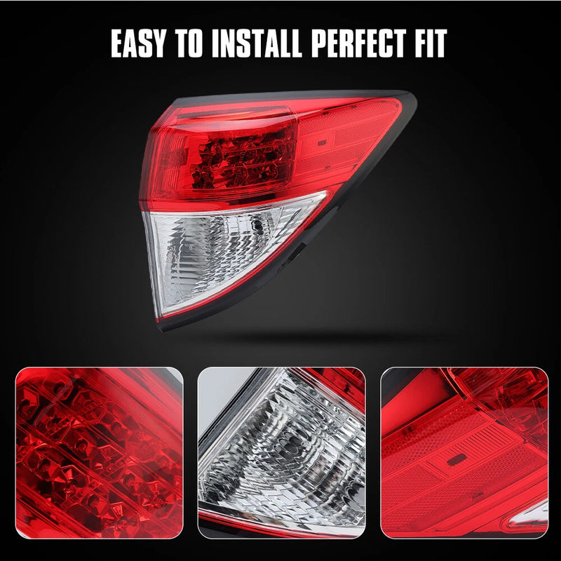 DURAFORCE Rear Tail Light Brake Lamp Assembly Right Side for Honda HRV HR-V 2016-2018