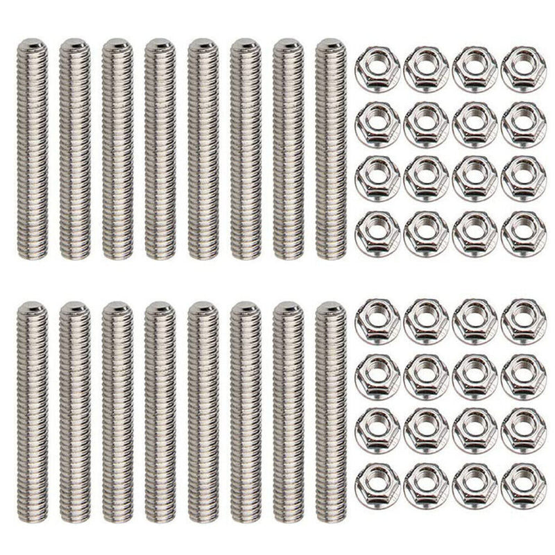 Exhaust Manifold Stud Nuts Kit for Ford 4.6 5.4 Liter V8 16Pcs