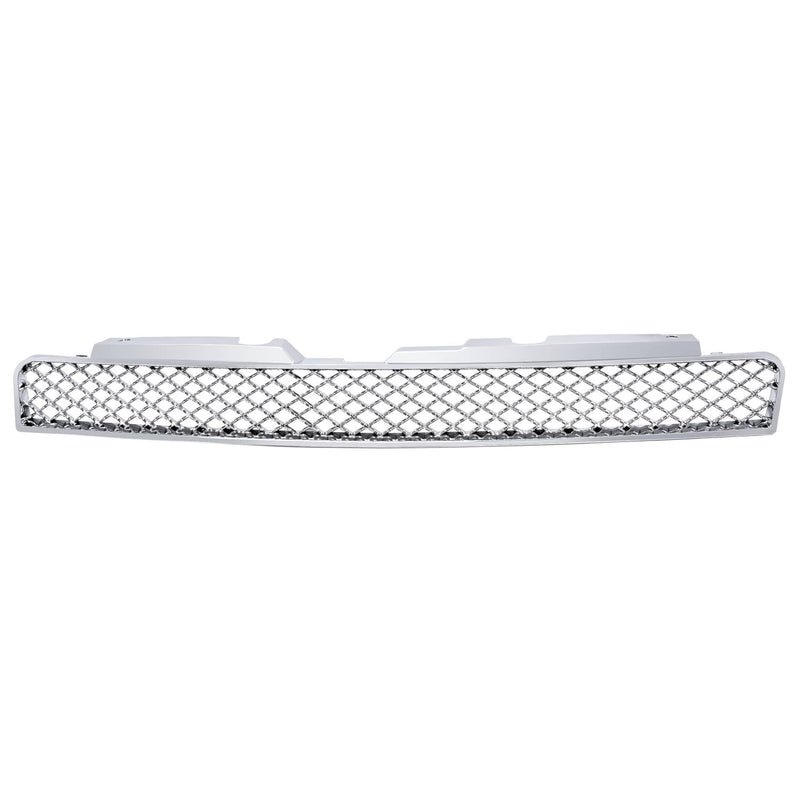 DURAFORCE Chrome Mesh Front Upper Lower Bumper Grille for Chevy Impala Limited 2006-2016