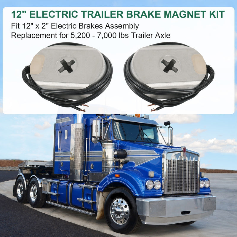 21025 Electric Trailer Brake Magnet Kit Fits 5,200-7,000 lbs Axles 2PCS