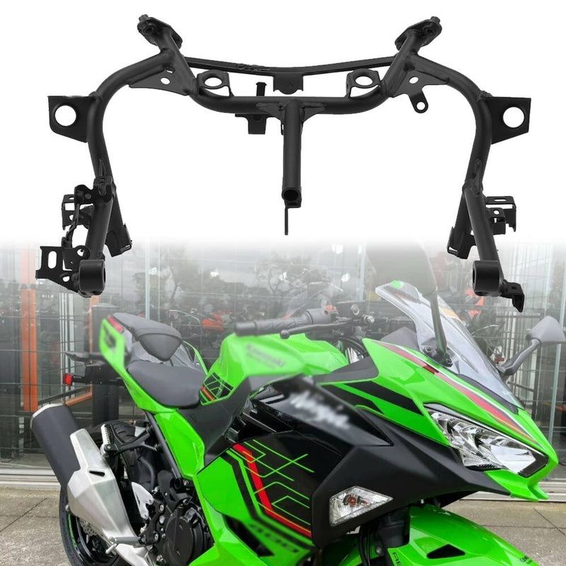 Black Upper Stay Fairing Headlight Bracket for Kawasaki Ninja 400 2018-2024