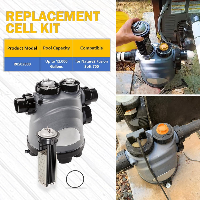 Zodiac R0502800 Nature2 Fusion Soft 700 Replacement Cell Kit for Pools Rings