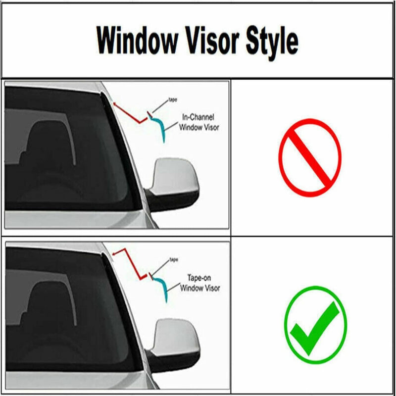 JDM 3D Mugen Style Window Visors for Toyota Camry 2018-2024